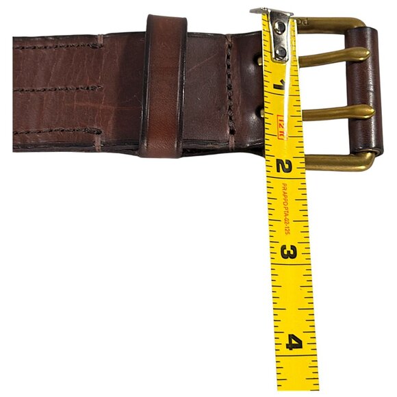 Polo Ralph Lauren Belt Mens 32/30 Brown Leather Equestrian Heritage Gentleman - Picture 11 of 16